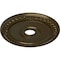 Ekena Millwork Wreath Ceiling Medallion (Fits Canopies up to 6"), Hand-Painted Brass, 21 1/8"OD x 3 5/8"ID x 7/8"P CM21WRBRS - alternate 3